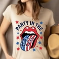 thumbnail image 4 of Party in the USA Shirt – Funny Patriotic Lips Graphic Tee, CarolinaBlue, Size S, 4 of 6