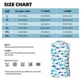 thumbnail image 6 of Fotbe Men's Party Shark Cute Print Men's Sleeveless Muscle Tank Tops Casual T-Shirts for Gym Workout Beach-Large, 6 of 8