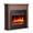 Walnut, variant on 36" Electric Fireplace TV Stand with 23 Inch Firebox, Slim Space with Remote for Small Apartment Bedroom Living Room