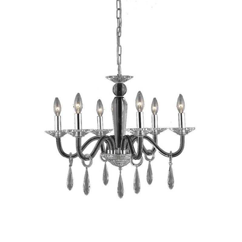 Elegant Lighting Avalon 23 6 Light Crystal Chandelier
