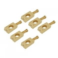 thumbnail image 5 of 6Pcs Guitar Bridge Saddle Brass String Saddles Replacement Electric Guitar AccessoriesGold, 5 of 8