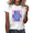 2-White, variant on COZYMY Women's Retro Big Jesus Fan Letter Graphic Short Sleeve T-Shirt Religious Inspirational Daily Tees Tops
