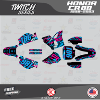 Kalair GFX Graphics Kit for Honda CR80 (1998-2003) Twitch Series