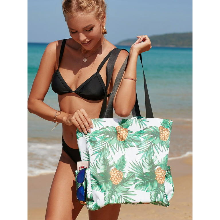 LELINTA Fashion Floral Water Resistant Tote Bag Shoulder Beach Bag Tote  Waterproof Large Daily Bags For Work Fitness Beach Camping Travel Women  Handbag 