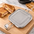 thumbnail image 2 of Sandwich Baking Net, Stainless Steel Toaster Sandwich Clip Rack, Grilled Cheese & Panini Press Maker Reusable Grill Basket for Making Breakfast Sandwiches Toaster Oven Kitchen Accessory, 2 of 5