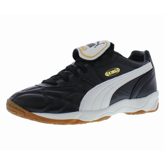 Puma King Indoor Mens Shoes Size 9, Color: Puma Black/Warm White