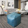thumbnail image 4 of Housse de pouf Boho Rangement Coussin de Sol Déco Maison Bohème Mariage Bleu Carré, 4 of 8