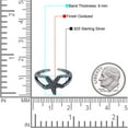 thumbnail image 4 of 9mm - Starfish Toe Band Ring 925 Sterling Silver Thin Adjustable Stylish Rings for Women, 4 of 5