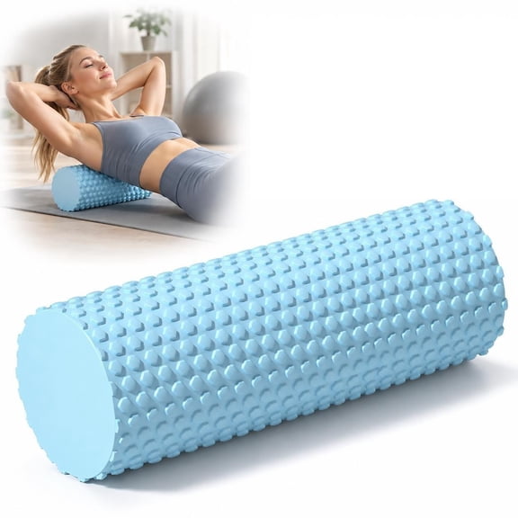 EVA Foam Roller For Back Yoga Balance Exercises,Textured EVA Massage Roller For Myofascial Release,Lightweight Portable Support For Back,Legs & Mobility