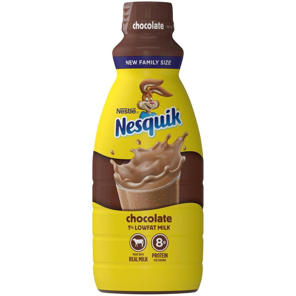 NESQUIK 1 Lowfat Chocolate Milk 32 fl. oz. Bottle