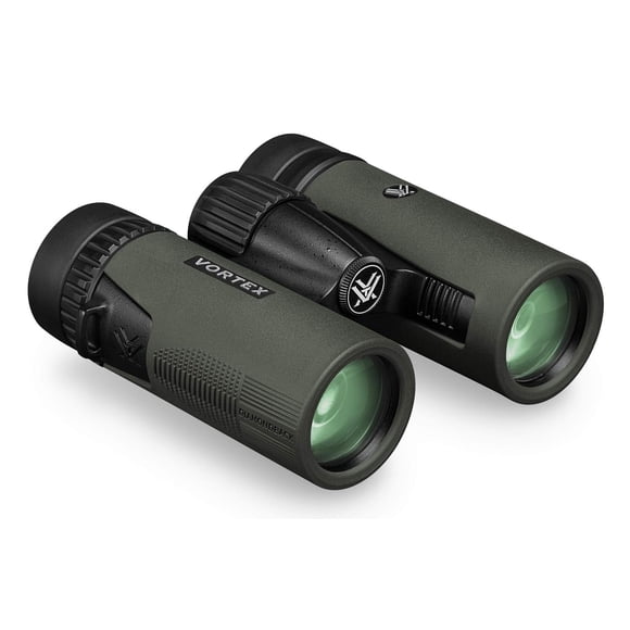 Binoculares Vortex Optics Diamondback HD 8 x 32 Verde con Sistema Óptico HD y Agarre Antideslizante