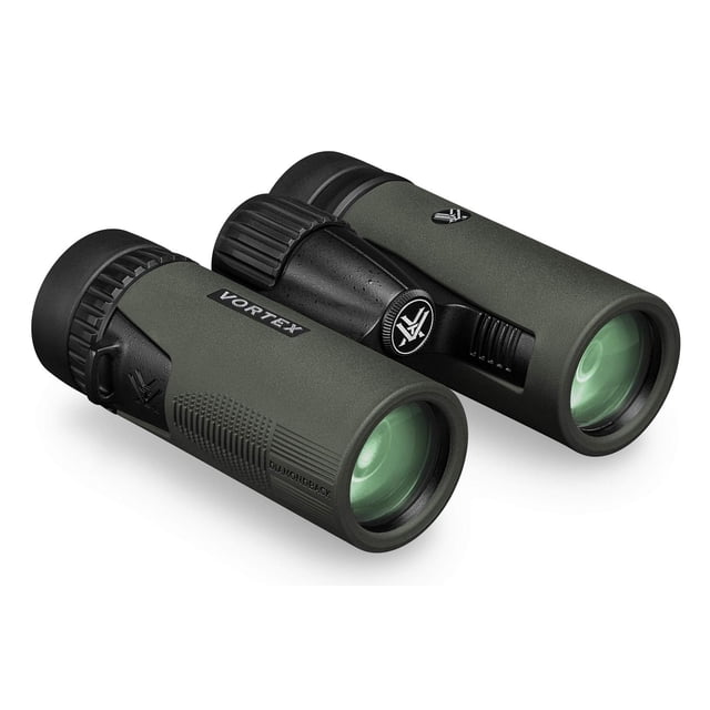 Binoculares Vortex Optics Diamondback HD 8 x 32 Verde con Sistema Óptico HD y Agarre Antideslizante