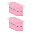 thumbnail image 1 of 50 Pieces Eyelash Aftercare Bags Plastic Makeup Bags Toiletry Makeup Pouch Cosmetic Travel with Drawstring Pink,S, 1 of 4