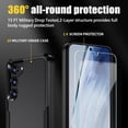 thumbnail image 6 of for Samsung Galaxy S23 Plus Case, Galaxy s23 Plus Case with Screen Protector Heavy Duty Durable Shockproof Protective Phone Case for Galaxy S23 Plus, Black, 6 of 7