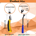 thumbnail image 3 of Staple Remover,Upholstery and Construction Staple Puller -Lifter Tool Heavy Duty Carpet Remover,Yellow+Blue, 3 of 7