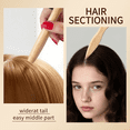 thumbnail image 3 of OPALESQUE 2pcs Boar Bristle Slick Back Hair Brush,Wooden Handle Styling Comb for Men & Women,Smooth, and Lay Hair Flat to Create Sleek Frizz-Free Hairstyles Perfect for Pompadour and Low Ponytail, 3 of 7