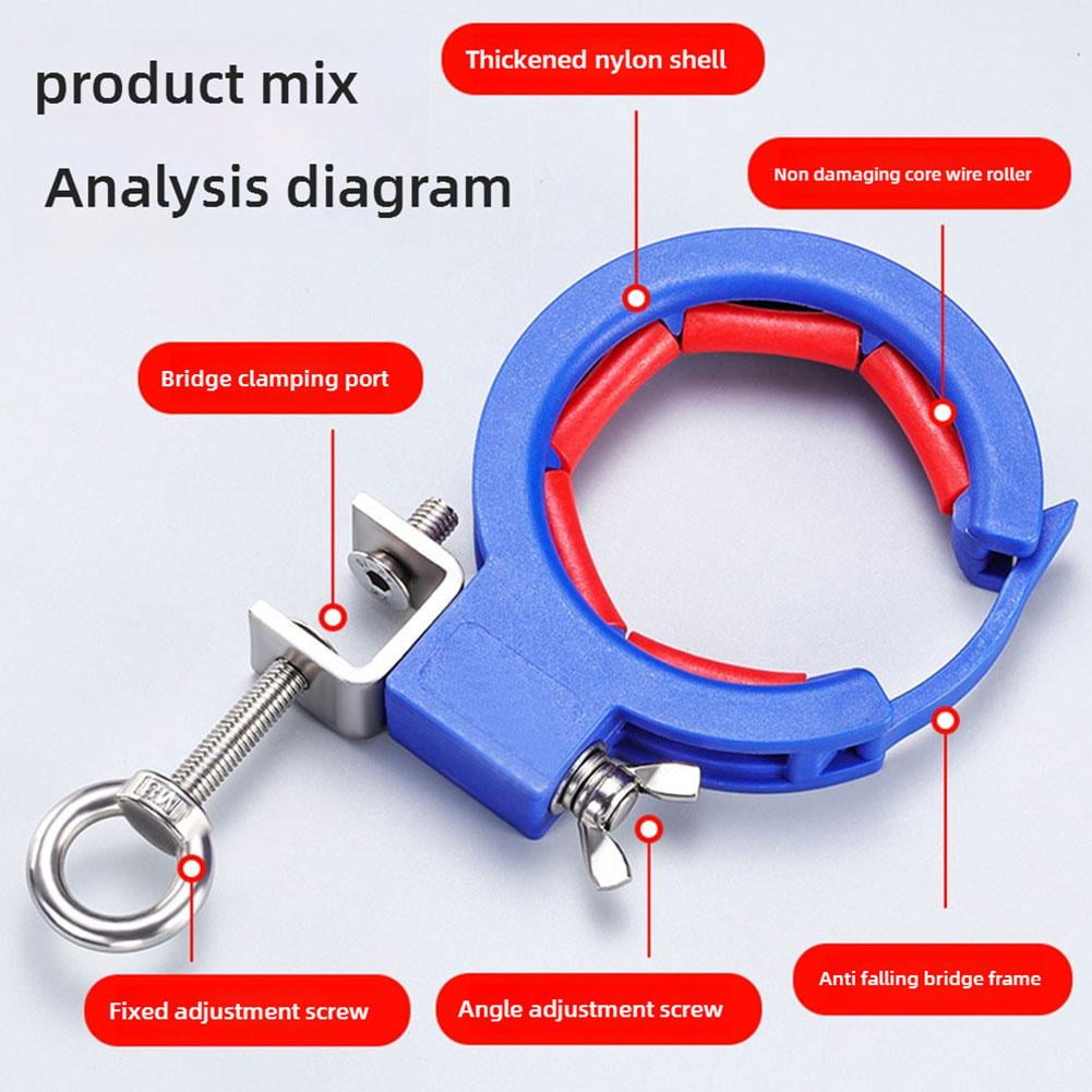Cable Pulling Pulley for Easy Installation of Ethernet Coaxial Fiber Optic and Low Voltage Cables in Cable Trays