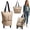 Khaki, variant on Foldable Utility Cart with Wheels, Portable Two in One Rolling Trolley for Grocery and Outdoor Use, Carrying Format for Family Shoppers Household Transport and Everyday Travel Tasks