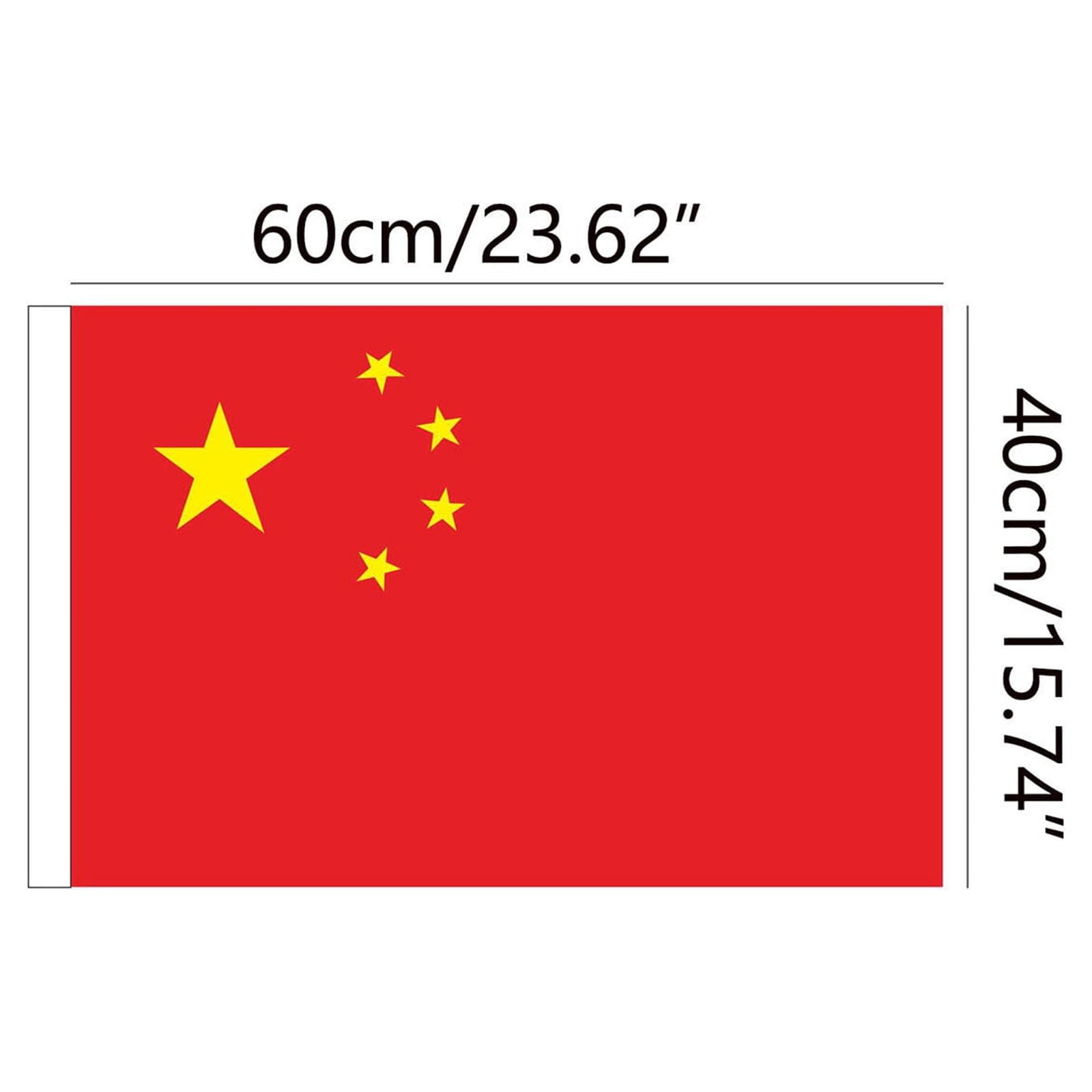 Pompotops Chinese Flag Large Size 6 Specifications Indoor And Outdoor Waterproof Sunscreen Flag