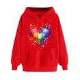 thumbnail image 2 of PNTUTB Womens Tops Loose Basic Tees Sweatshirts Casual Comfortable Long Sleeve Hoodie Pullover Blouses, 2 of 6