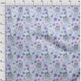 thumbnail image 4 of oneOone Cotton Flex Lavender Blue Fabric Kids Princess Castle Quilting Supplies Print Sewing Fabric By The Yard 40 Inch Wide, 4 of 4