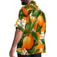 thumbnail image 3 of Tangerine Men's Short Sleeve Poplin Shirts with Spread Collar Tops, Casual Printed Button Down Short Summer Beach Shirts for Men and Women, 3 of 6