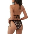 thumbnail image 4 of Salouo Valentine Gnome Pattern Women's Sexy Bikini Set,String Two Piece Swimsuit V Neck Swimwear Self Tie Spaghetti Straps Bathing Suits -Large, 4 of 6