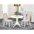 thumbnail image 2 of Pemberly Row 3-piece Dining Set with Fabric Seat in Linen White, 2 of 6