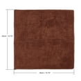 thumbnail image 2 of 3pcs 400gsm Brown Microfiber Cleaning Cloth Absorbent Car Washing Towel 40 x 40cm, 2 of 4