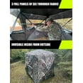 thumbnail image 3 of THUNDERBAY See Through Hunting Blind 270/360 Degree with Carrying Bag & Ground Stakes, 2-3 Person Pop Up Ground Blinds, Portable Durable Hunting Tent for Deer & Turkey Hunting, 3 of 7