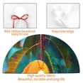 thumbnail image 4 of Sikiie Mango In The Rain 30-48 inches {designName} Print Christmas Tree Skirt Snowman Xmas Tree Skirt with Edge Christmas Decorations for Holiday Party-48", 4 of 7