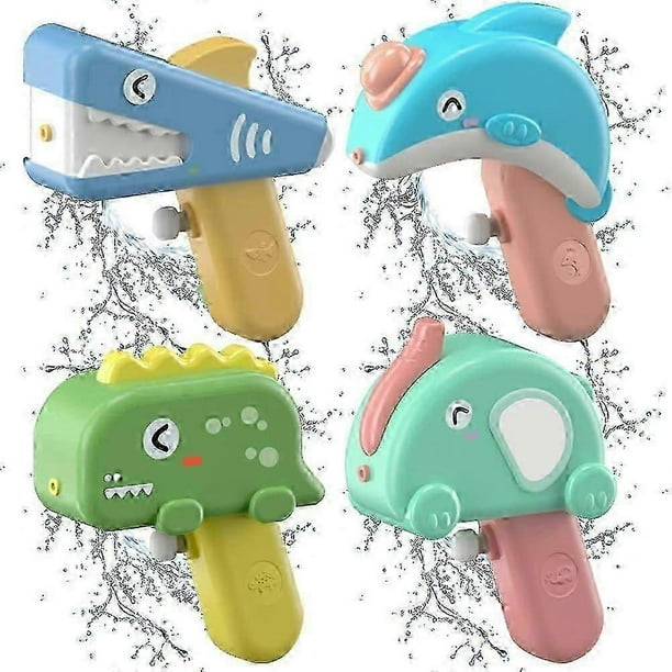 Water Pistol, 4pcs Animal Water Pistols For Kids, 80ml Water Pistol, Great For Kids Summer Swimming Pool Beach Water Games