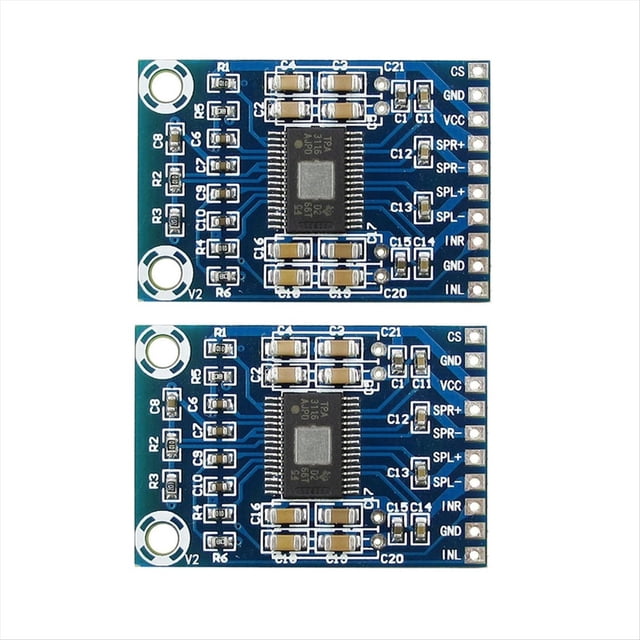 2 Piezas TPA3116D2 Mini Amplificador Digital DC12V-24V Clase D 50W + 50W XH-M562 Amplificador 50W Placa Amplificadora de Potencia