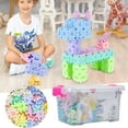 building brick 110 piece kids builders set with storage bag bricks for