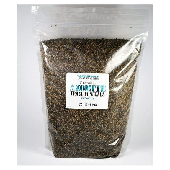 20 Pound Granular AZOMITE by - Natural Trace Mineral Granulated Fertilizer