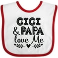 thumbnail image 3 of Inktastic Gigi and Papa Love Me Grandbaby Boys or Girls Baby Bib, 3 of 4
