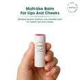 thumbnail image 4 of Lip & Cheek Balm. 2 in 1 Natural Bloom Lipstick for Vibrant Color Pink., 4 of 5