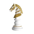 thumbnail image 1 of Figura de resina, estatua de ajedrez internacional, decoración de mesa para interiores, ajedrez Caballo, 1 of 9