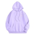 thumbnail image 5 of Women Sweatshirts Women's Casual Hoodie with Ocean Print Pullover for Daily and Wear in Stylish Cozy Comfort Purple 2XL, 5 of 7