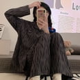 thumbnail image 1 of Pijamas para hombres y mujeres, pantalones de manga larga de primavera y otoño, ropa de casa de celebridades de otoño e invierno de dos piezas para parejas, 1 of 6