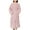 Pink, variant on VANLOFE Unisex Warm Pajamas Household Clothes Solid Bathrobe Lengthened Night-robe Woman's Nightgown Hooded Robes Green Robes Sleepwear for Woman