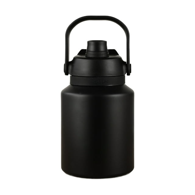 Soidarity Jarra de agua portátil a prueba de fugas, gran capacidad de 1200ml, fácil de beber, botella de agua de medio galón aislada Ropa Deportiva, Zapatos negro