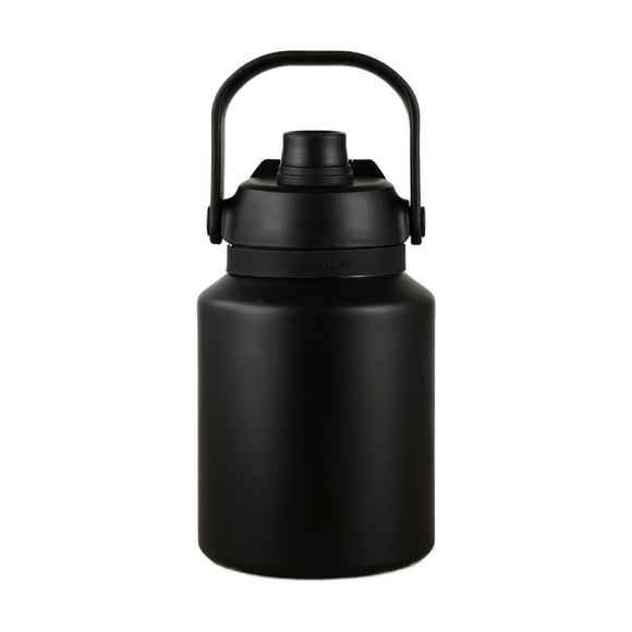 Maytalsory Half Gallon Water Jug Leak-proof Portable Easy To Drink Heat Preservation And Cold Up To 12 Hours black