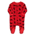thumbnail image 2 of Leveret Kids Footed Fleece Pajama Moose 6-12 Month, 2 of 2