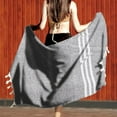 Sopiago Turkish Beach Towel Cotton Oversized for Adults, Soft Durable