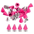 thumbnail image 1 of Unique Bargains 50 Sets Cone Spikes Studs 7x10mm Studs and Spike Screw Back Rivet Rose Red, 1 of 4