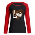 thumbnail image 4 of Xihbxyly Valentines Day Sweatshirt for Women, Women's Valentines Day Long Sleeve Tops Love Heart Print Casual Shirts Tops Blouse, 4 of 4