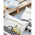 thumbnail image 2 of Pack of 2 Outdoor Pillow Covers, Black White Buffalo Plaid Truck Pull Gnome Lemon Waterproof Square Throw Pillowcase Cushion Decorative Pillow Covers for Couch Patio Tent, 16x16 in, 2 of 6