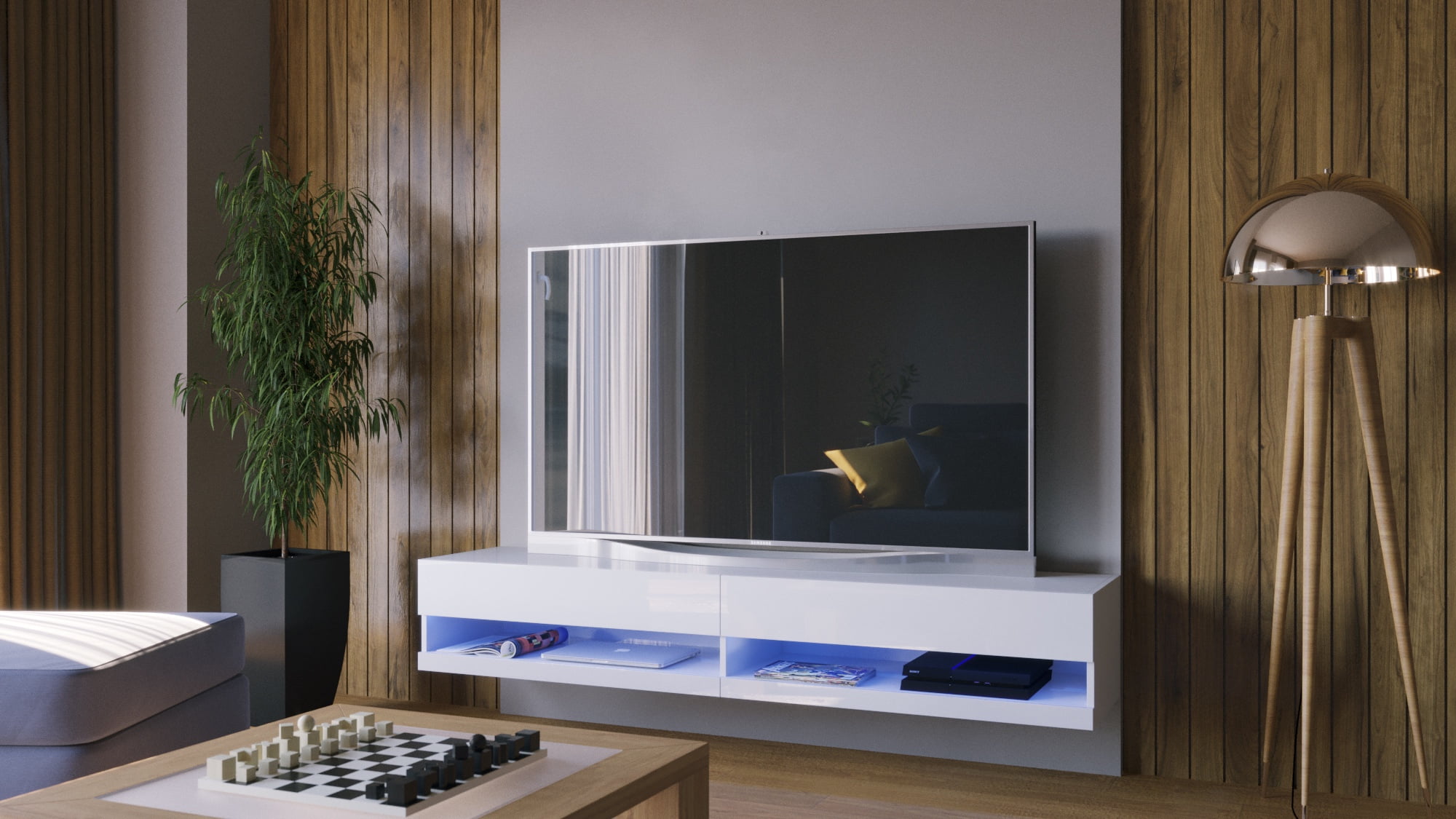 Minimalist Floating TV Stands For Modern Living Rooms