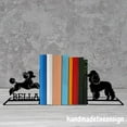 thumbnail image 2 of Handmadetneonsign Custom Poodle Metal Bookends, Dog Name Bookend, Pet Shelf Decor, Modern Bookend 69553, 2 of 5